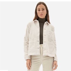 Everlane Corduroy Chore Coat Shacket bone size small
